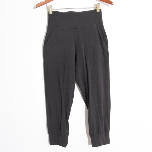 Lululemon Align Jogger Crop Pants *23" Black High Rise Nulu Size 4 - Picture 2 of 14